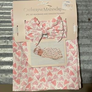 2 Piece Headband & Swaddling Blanket